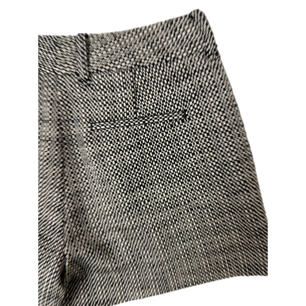 Banana Republic Boucle Shorts Women 0 Petite Black White‎ Tweed Lined Tailored - Picture 9 of 10